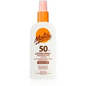 Balsamy i kremy do opalania - MALIBU Lotion Spray SPF50 preparat do opalania ciała 200 ml unisex - miniaturka - grafika 1