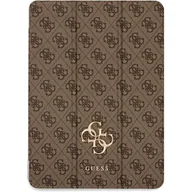 Etui do tabletów - Etui na iPad Pro GUESS Magnetic 4G Big Logo Brązowy - miniaturka - grafika 1