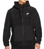 Bluzy męskie - Bluza Męska Sportswear Nike Polarowa Ciepła Zamek Kaptur DV8160-010 S - miniaturka - grafika 1