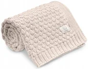 Koce i narzuty dla dzieci - Yosoy Koc dziany 100% merino wool Bubbles cappuccino - miniaturka - grafika 1