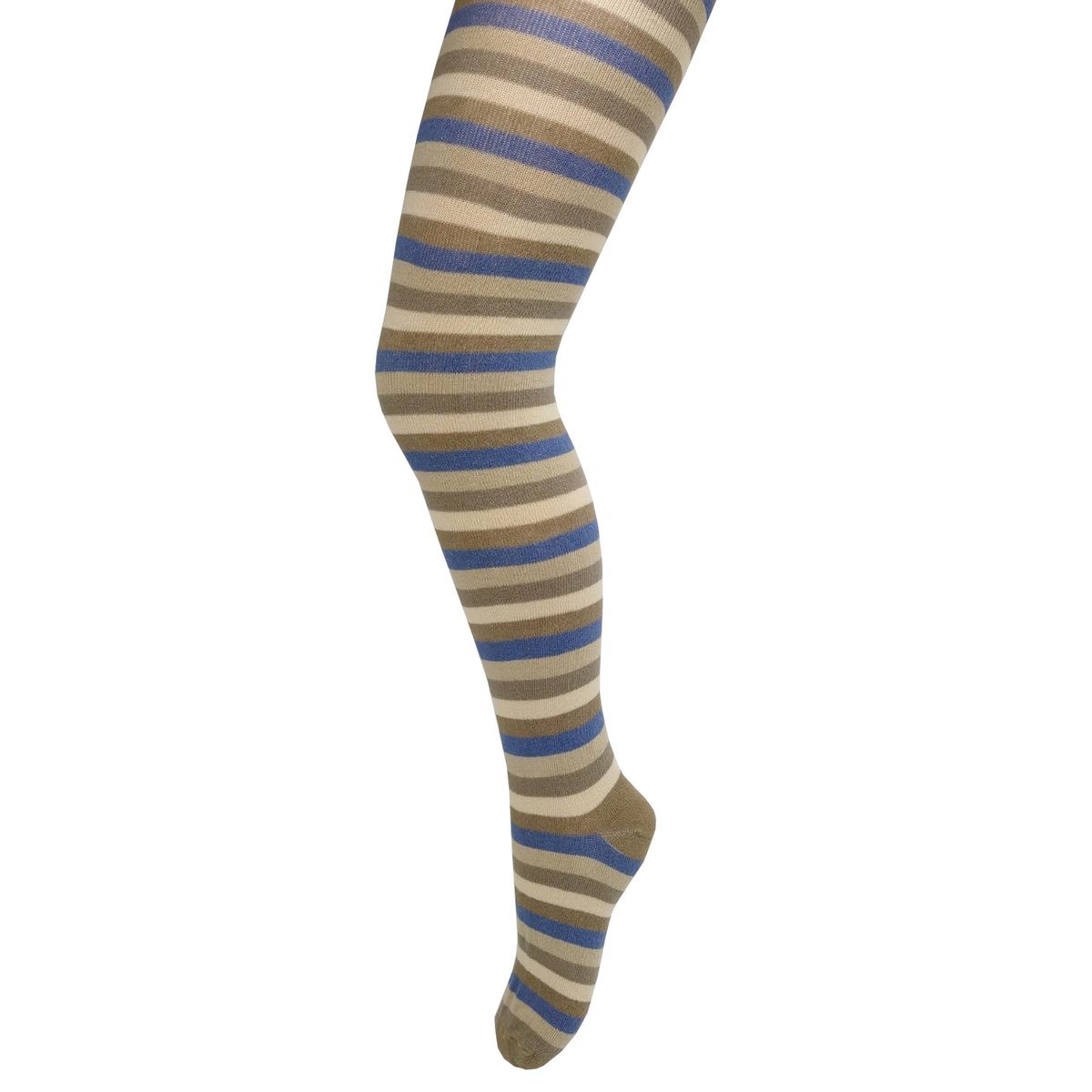 Dziecięce rajstopy bawełniane kolorowe paseczki, Milusie r.116/122