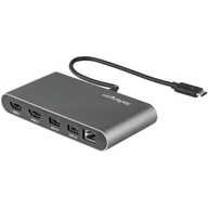 Stacje dokujące i replikatory portów - StarTech TB3DKM2HDL stacja dokująca Przewodowa Thunderbolt 3 Szary - miniaturka - grafika 1