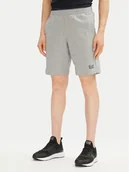 Spodenki męskie - EA7 Emporio Armani Szorty sportowe 8NPS65 PJVRZ 3905 Szary - miniaturka - grafika 1