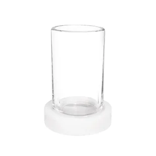 Kubek na szczoteczki do zębów marmur biały - Akcesoria łazienkowe - miniaturka - grafika 1