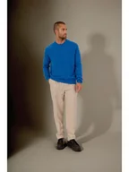 Swetry męskie - Perfect Cashmere Kaszmirowy sweter "Blake" w kolorze niebieskim - miniaturka - grafika 1