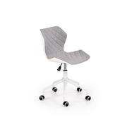 Fotele i krzesła biurowe - Fotel Obrotowy Młodzieżowy Matrix 3 Jasny Popiel / Biały Halmar - miniaturka - grafika 1
