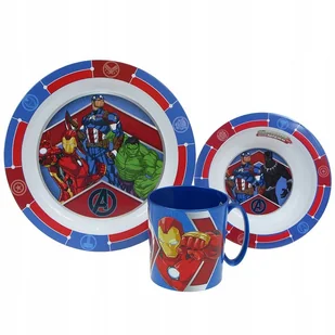 ZESTAW OBIADOWY do mikrofalówki: Avengers (74104) - Kubki dla dzieci - miniaturka - grafika 1