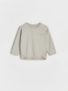 Reserved - Bawełniany longsleeve - ciemnoszary - Bluzki dla niemowląt - miniaturka - grafika 1