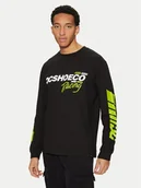 Koszulki męskie - DC Longsleeve Shoe Co Racing ADYZT05405 Czarny Standard Fit - miniaturka - grafika 1