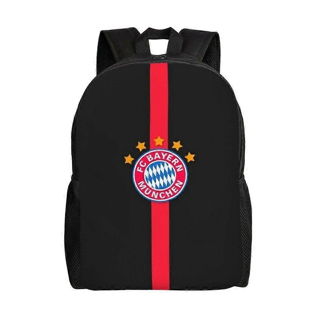 Wszechstronny plecak Bayern Monachium Zmywalny plecak szkolny w stylu casual Modna torba na komputer z tkaniny Oxford Unisex-hjka4499