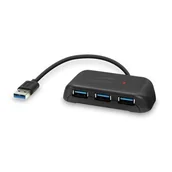 Huby USB - SPEEDLINK SL-140106-BK Snappy EVO USB Hub, 4-portowy, USB 3.0, aktywny czarny SL-140106-BK - miniaturka - grafika 1