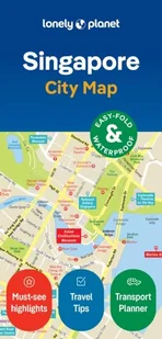 Lonely Planet Singapore City Map - Pozostałe książki - miniaturka - grafika 1