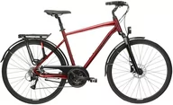 Rowery - Rower trekkingowy męski Kross Trans 4.0 M 28 M(19") rubinowy/czarny - miniaturka - grafika 1