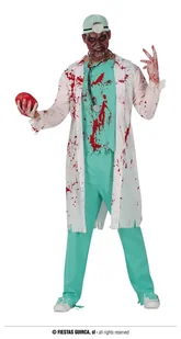 Strój dla dorosłych Lekarz Zombie Halloween M - Stroje karnawałowe - miniaturka - grafika 1
