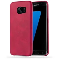 Etui i futerały do telefonów - Pokrowiec Do Samsung Galaxy S7 EDGE Etui w VINTAGE CZERWONY Hard Case Cover Obudowa Ochronny Cadorabo - miniaturka - grafika 1