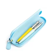 Zestawy piśmiennicze - Zestaw prezentowy długopis Parker Jotter Originals Żółty i Pastelowy Niebieski z niebieskim etui - miniaturka - grafika 1