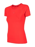 Koszulki sportowe damskie - 4F T-shirt funkcyjny w kolorze czerwonym - miniaturka - grafika 1