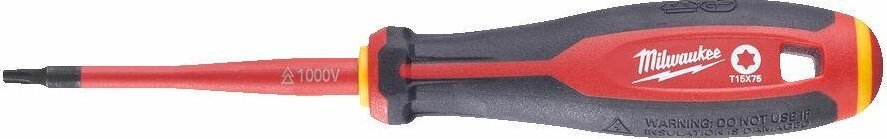 Milwaukee VDE TORX SCREWDRIVER T15x 75mm