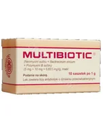 Apteczki i materiały opatrunkowe - CHEMA MULTIBIOTIC 10 saszetek 4851103 - miniaturka - grafika 1