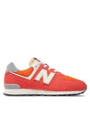 Buty dla chłopców - New Balance Sneakersy GC574RCB Pomarańczowy - miniaturka - grafika 1