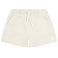 Spodnie i spodenki dla dziewczynek - Spodenki dziecięce New Balance LAKG0006LIN - beżowe - miniaturka - grafika 1