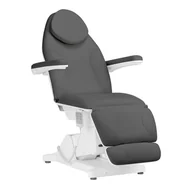 Fotele kosmetyczne - Fotel kosmetyczny elektryczny Sillon Basic 3 siln. szary - miniaturka - grafika 1