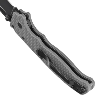 Nóż składany Demko AD20.5 Clip Point Grey Grivory, Black DLC D2 by Andrew Demko (205-D2-CP-DLC) - Noże - miniaturka - grafika 5