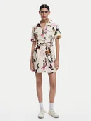 Sukienki - Desigual Sukienka koszulowa Monicawhite 25SWVW13 Écru Regular Fit - miniaturka - grafika 1