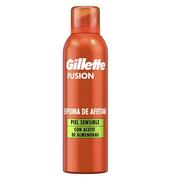 Kosmetyki do golenia - Gillette Fusion pianka do golenia dla skóry wrażliwej 250ml - miniaturka - grafika 1