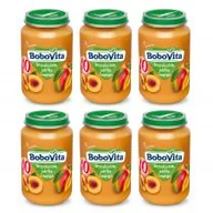 Desery dla dzieci - BoboVita Brzoskwinie jabłka i mango po 8 miesiącu Zestaw 6 x 190 g - miniaturka - grafika 1