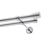 Karnisze - Karnisz DECASTYL Stożek podwójny FI 19 mm 160 cm Chrom - miniaturka - grafika 1