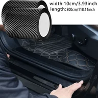 Inne - TEMU Taśma Ochronna na Próg Drzwi Samochodu z Włókna Węglowego - 3D Antyzarysowa Samoprzylepna do Drzwi i Zderzaków SUV/Ciężarówki/Pojazdów, Rolka - miniaturka - grafika 1