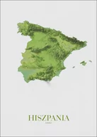 Plakaty - Hiszpania, mapa - plakat 20x30 cm - miniaturka - grafika 1