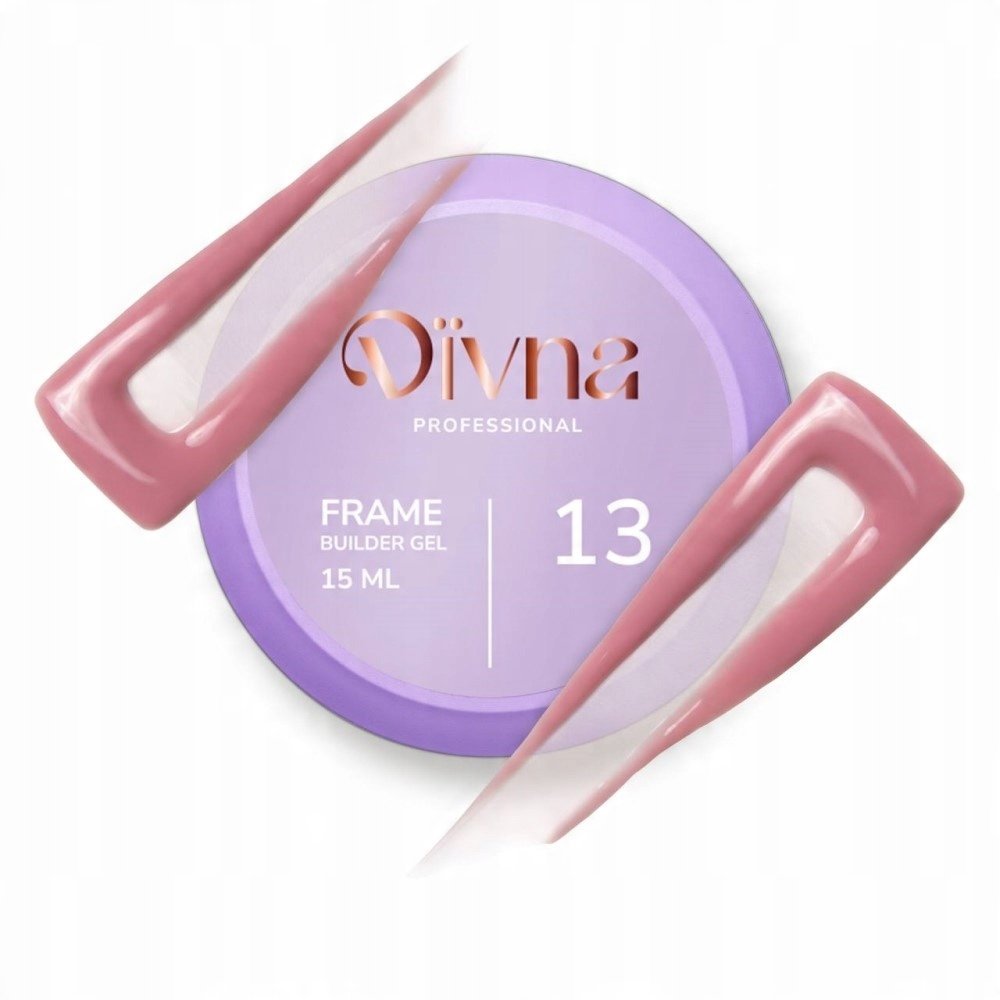 DIVNA Frame Builder Gel 13 15 ml żel budujący kolorowy do paznokci