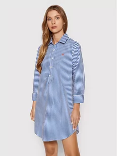 Lauren Ralph Lauren Koszula nocna ILN62152 Niebieski Relaxed Fit - Bielizna nocna - miniaturka - grafika 1