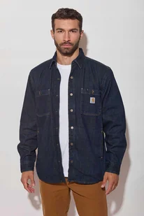 Ocieplana Koszula Carhartt Relaxed Fit Denim Fleece Lined Shirt Jac - Koszule męskie - miniaturka - grafika 1