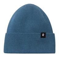 Czapki dla dzieci - Dziecięca czapka z merino Reima Reissari blue ocean - 56/58 cm - miniaturka - grafika 1