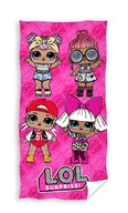 Okrycia kąpielowe dla dzieci - Ręcznik kąpielowy LOL SURPRISE LALECZKI 70cm x 140cm - miniaturka - grafika 1
