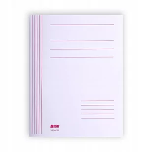 BIGO Skoroszyt zwykły A4 1/1 biały b/fałdy VB0655 - Teczki i skoroszyty - miniaturka - grafika 1