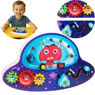 Zabawki sensoryczne - ZABAWKA MANIPULACYJNA MONTESSORI DREWNIANA SENSORYCZNA KOSMOS DLA DZIECI 3+ - miniaturka - grafika 1