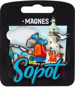 Magnesy - Magnes I love Poland Sopot ILP-MAG-C-SOP-20 - gadżet - miniaturka - grafika 1
