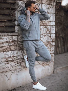 Dres męski ciemnoszary Dstreet AX0735-XL - Dresy męskie - miniaturka - grafika 1
