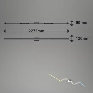 Briloner Lampa sufitowa LED B smart, CCT, 227 x 12cm - Lampy sufitowe - miniaturka - grafika 1