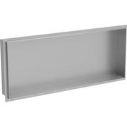 Półki łazienkowe - Mexen X-Wall-NR półka wnękowa bez kołnierza 75 x 30 cm, inox - miniaturka - grafika 1
