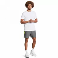 Spodnie sportowe męskie - Męskie spodenki treningowe Under Armour UA Launch Pro 2n1 7\'\' Shorts - szare - UNDER ARMOUR - miniaturka - grafika 1