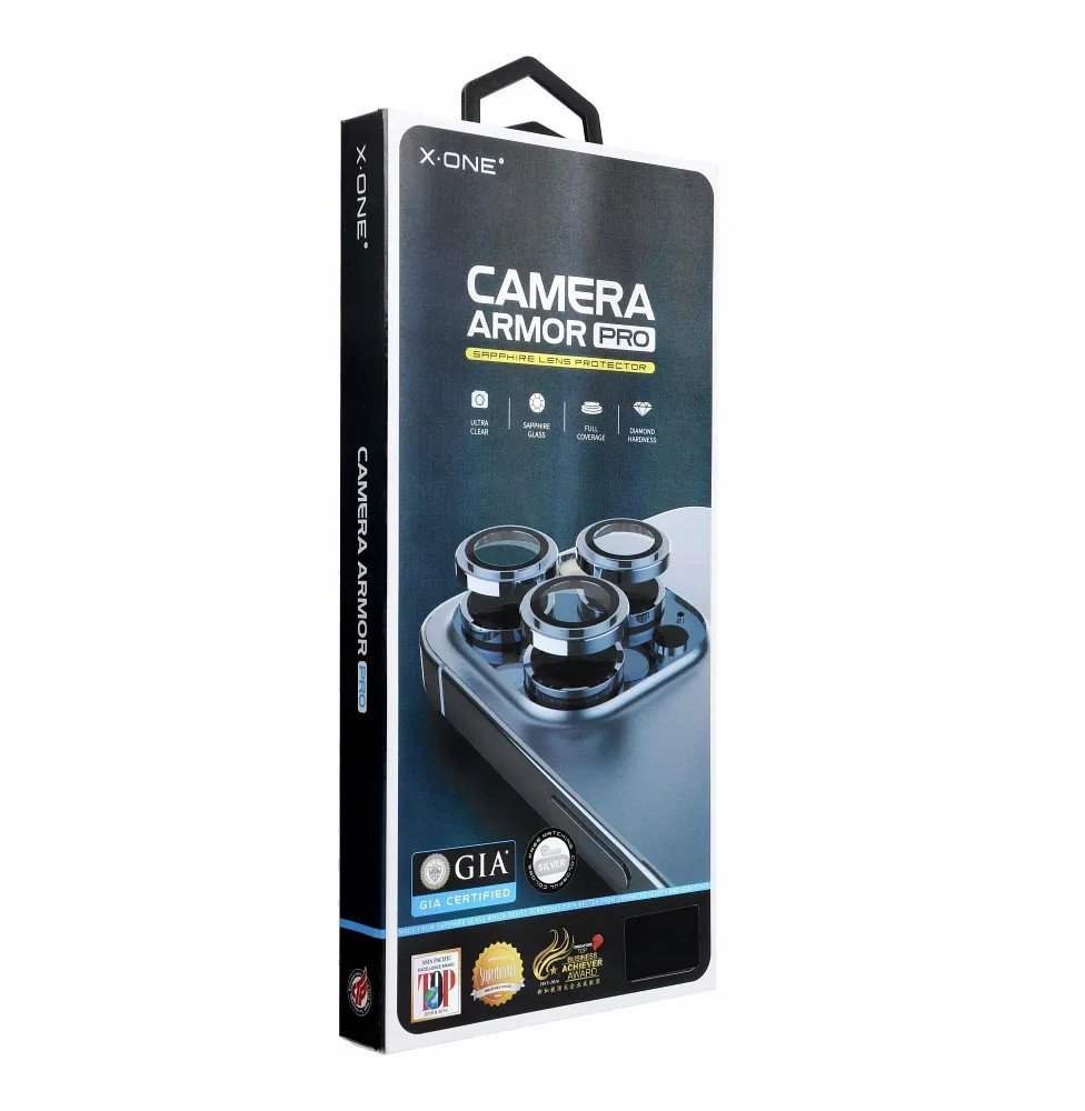 Szkło szafirowe X-ONE na obiektyw aparatu Camera Armor Pro - do iPhone 16e SE 4 2025