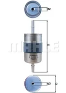 Filtry paliwa - Filtr paliwa Mahle KL 1055 - miniaturka - grafika 1