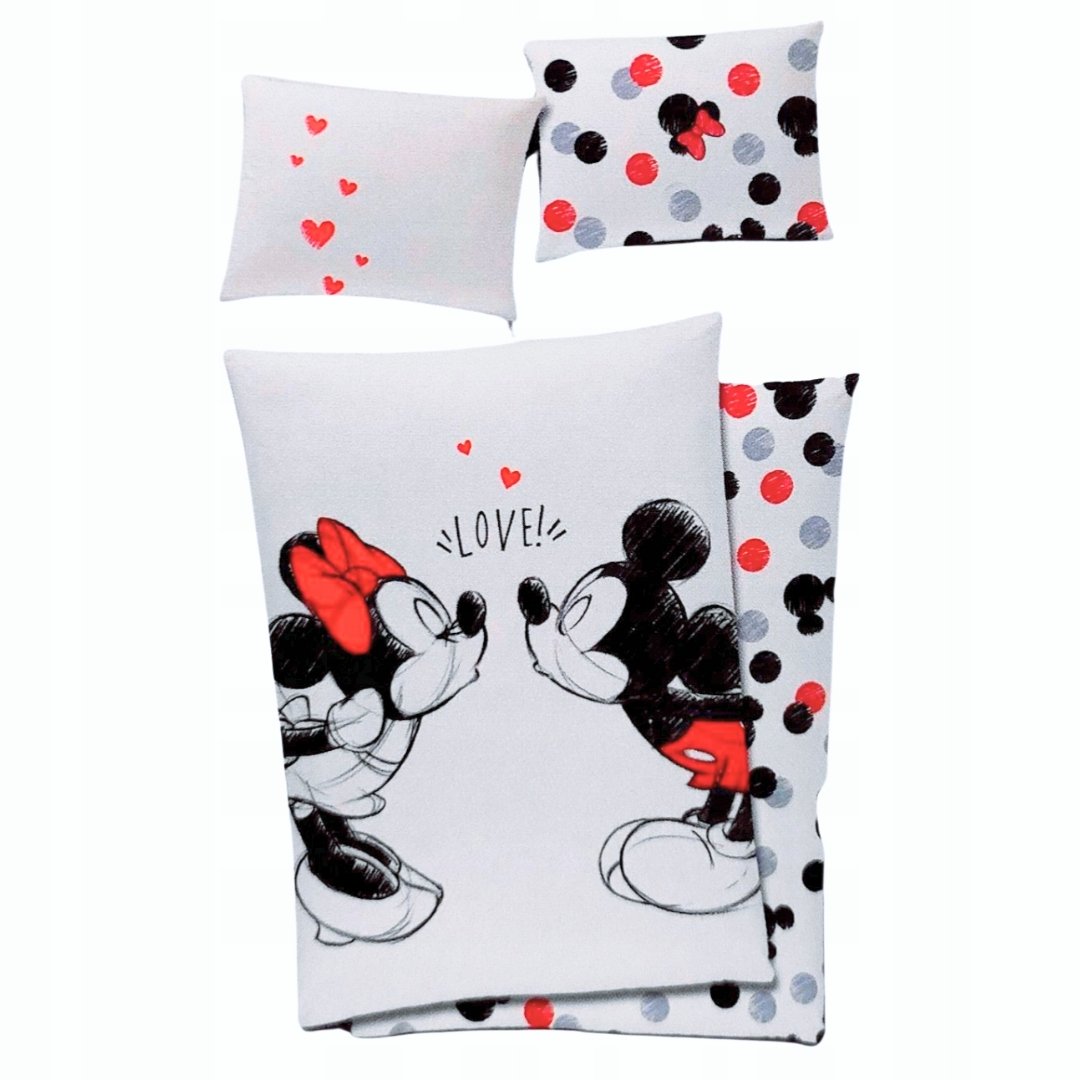 Pościel Bawełniana Dziecięca Myszka Miki Minnie 140x200 Worek Oryginalna
