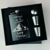 Gadżety dla niej i dla niego - Piersiówka Góry wzywają z imieniem - miniaturka - grafika 1