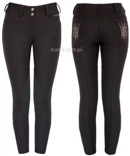 Pikeur Bryczesy LINETTE II pół lej black - Bryczesy - miniaturka - grafika 1